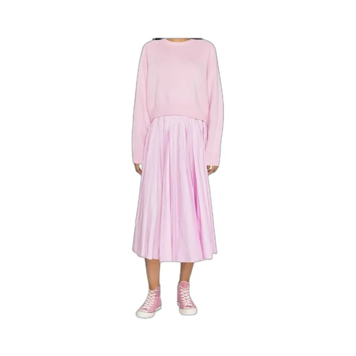 Pleated Midi Skirt