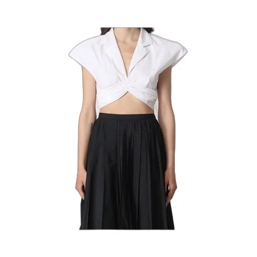 Tie Fastened Cropped Blouse