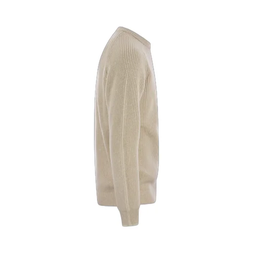 Ribbed-Knit Long-Sleeve Sweatshirt