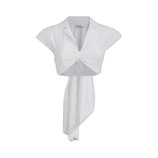 Tie Fastened Cropped Blouse