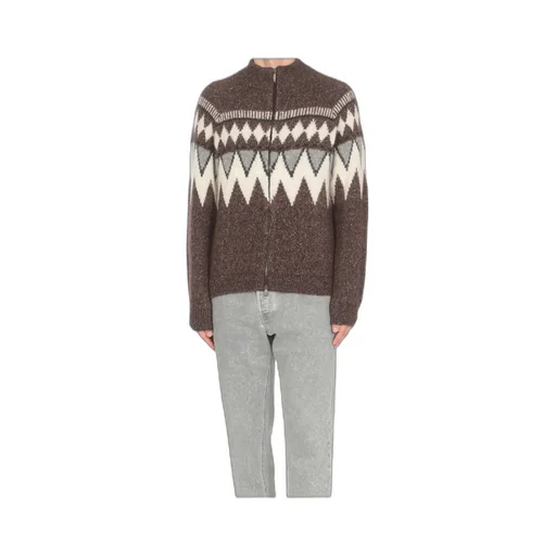 Patterned Jacquard Cardigan