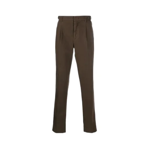 Waist-Tab Cotton Trousers