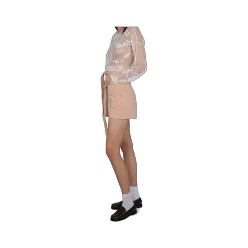 High-Waist Belted Shorts