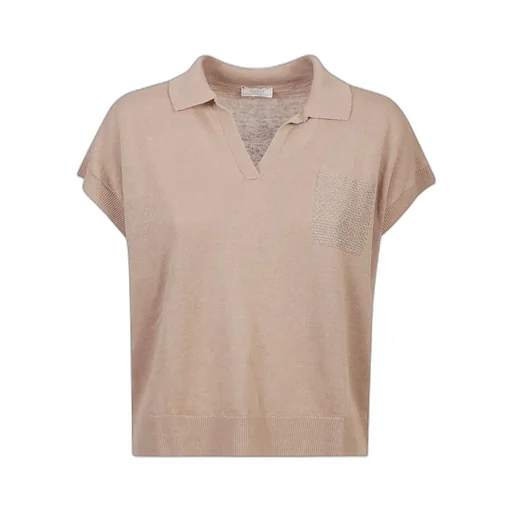 Chain Link Detailed Polo Top