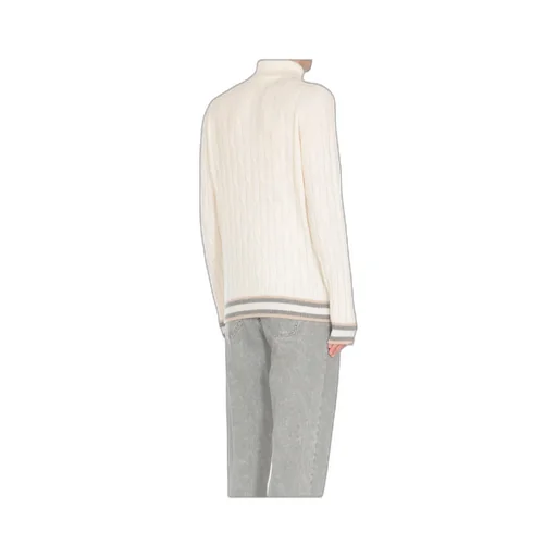 Cable-Knit Turtleneck Sweater