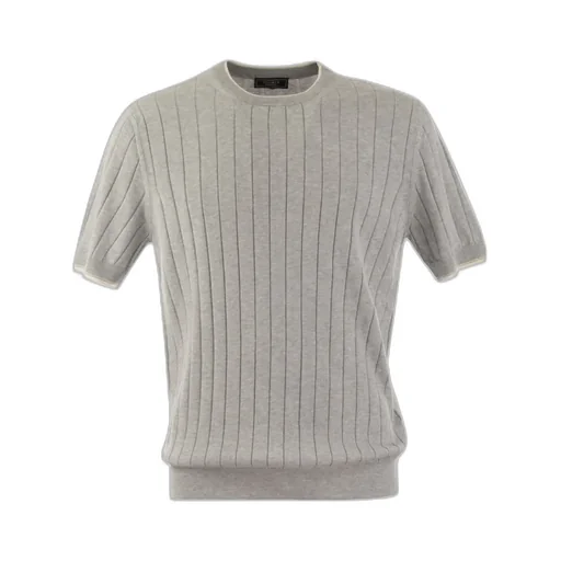 Ribbed Knit T-Shirt