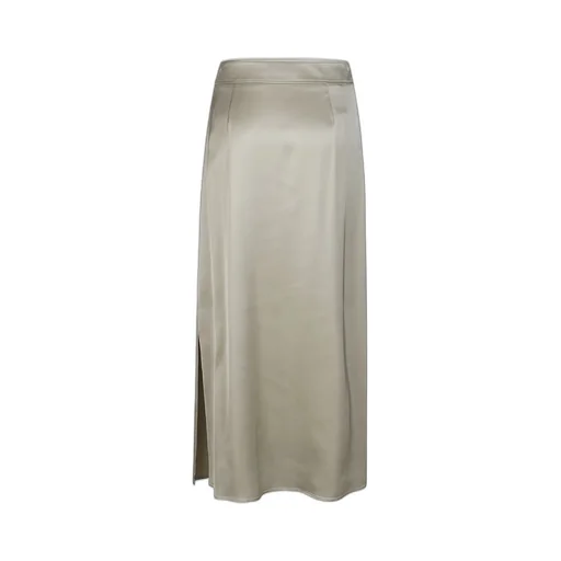 Satin Midi Skirt