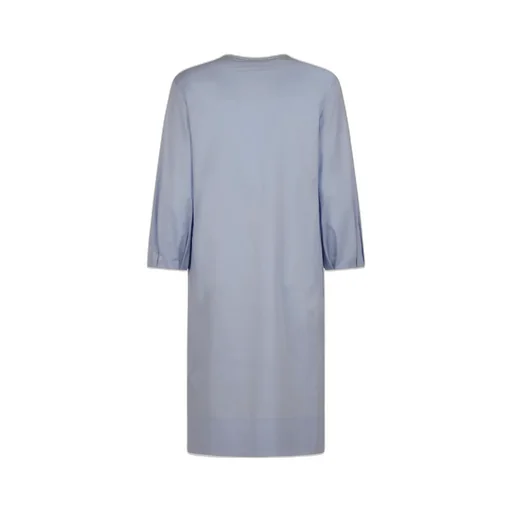 Crop-Sleeve Tunic Dress