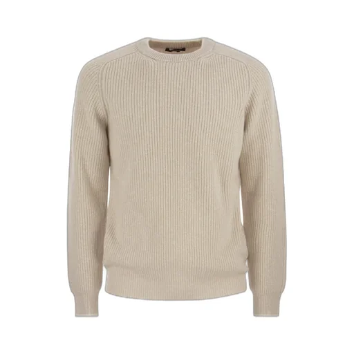 Ribbed-Knit Long-Sleeve Sweatshirt