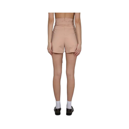 High-Waist Belted Shorts