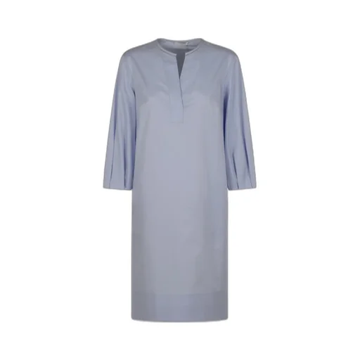 Crop-Sleeve Tunic Dress