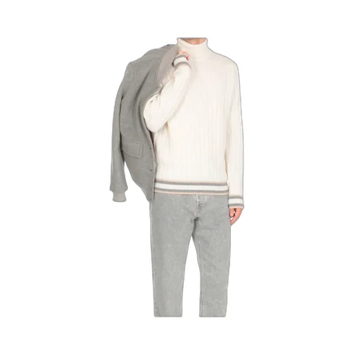 Cable-Knit Turtleneck Sweater