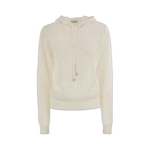 Sequined Hooded Knitwear