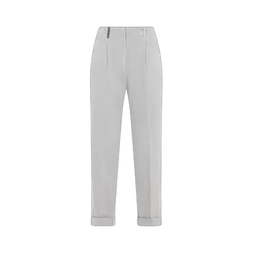 Tapered Gabardine Trousers