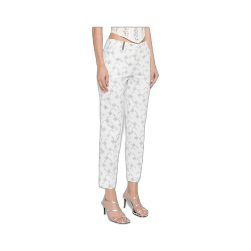 Geometric-Print Trousers