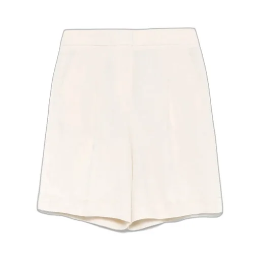 Pleated Linen Shorts