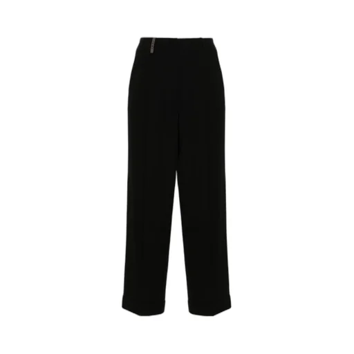 Pleated Straight Trousers