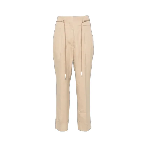 Pleat-Detail Cropped Trousers