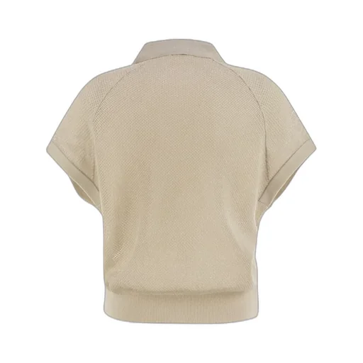 Vanise Lurex Polo Knitwear