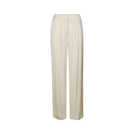 Pleat-Detail Wide-Leg Trousers