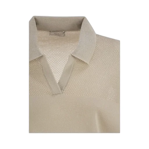 Vanise Lurex Polo Knitwear