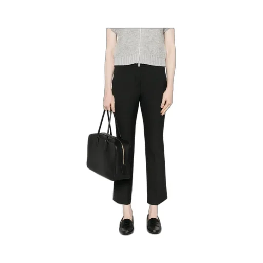 High-Waisted Creased Pants