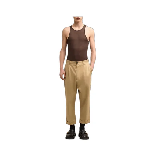 Pleated Carrot Trousers