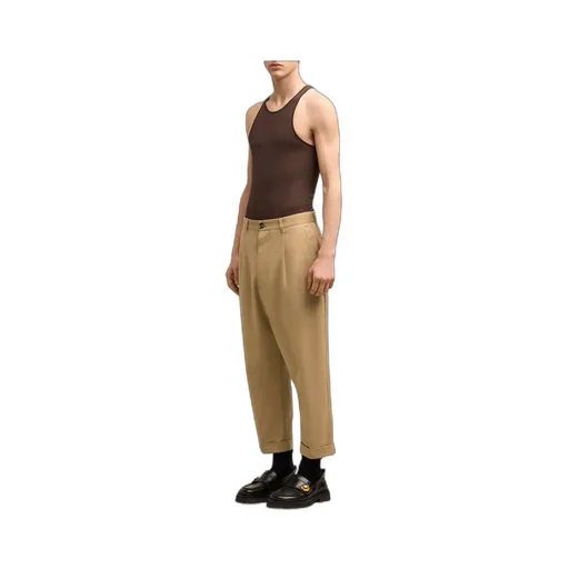 Pleated Carrot Trousers