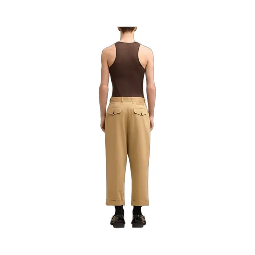 Pleated Carrot Trousers