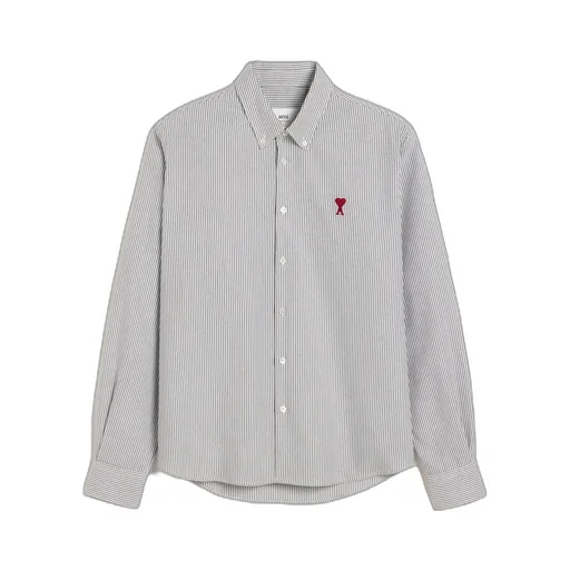 Ami De Coeur Button-Down Striped Shirt