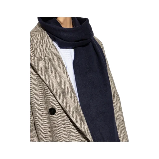 Logo Patch Fringed-Edge Scarf