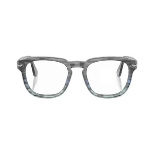 Striped Square-Frame Glasses