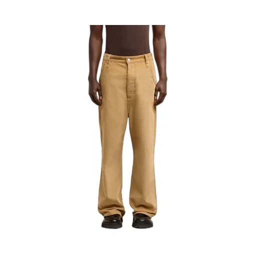 Corduroy Logo Patch Straight-Leg Trousers
