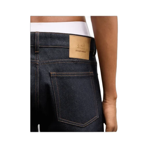 Logo Patch Straight-Leg Jeans
