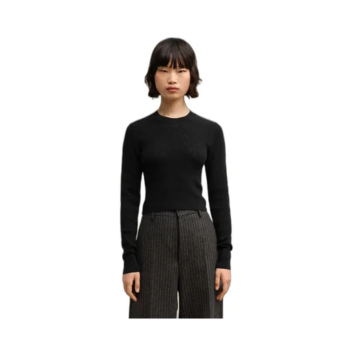 De Coeur Mesh Round-Neck Sweater