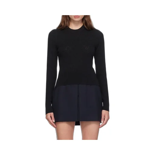 De Coeur Mesh Round-Neck Sweater