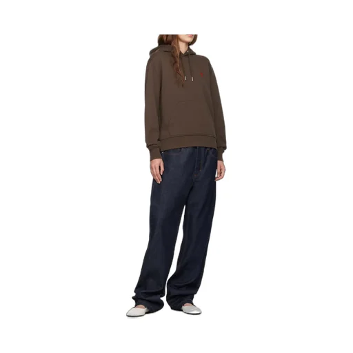 Ami De Coeur Drawstring Long-Sleeved Hoodie