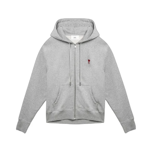 Long-Sleeved Zippered Hooded Hoodie