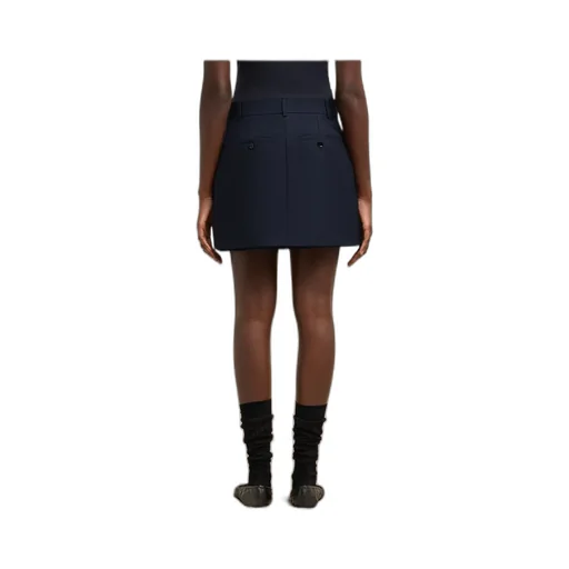 Concealed-Fastened Mini Skirt
