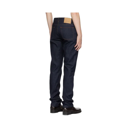 Logo Patch Straight-Leg Jeans