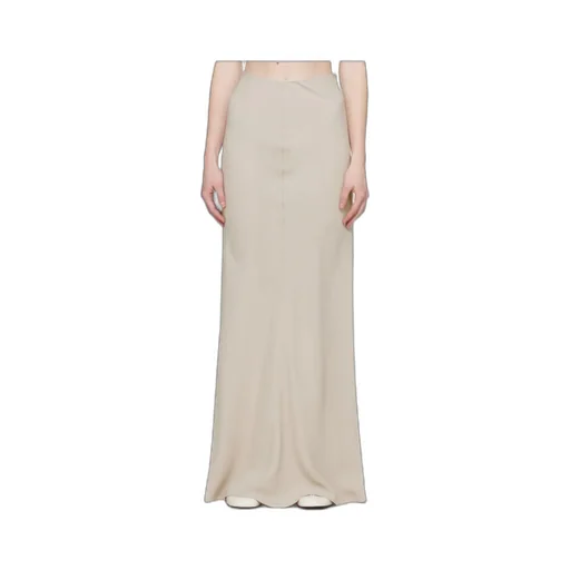 Bias-Cut Flared Maxi Skirt