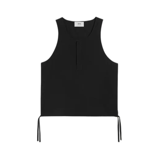 Drawstring Sleeveless Tank Top