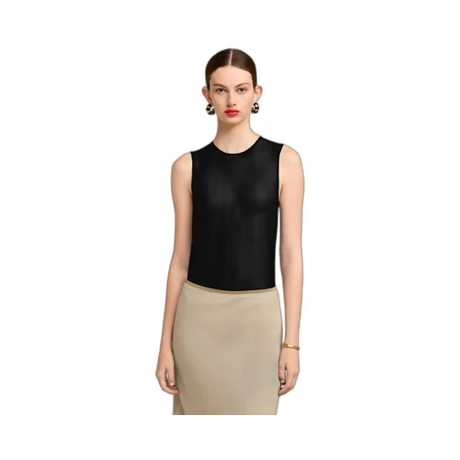 Semi-Sheer Sleeveless Top