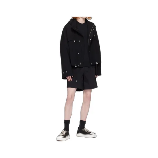Drawstring Hooded Casual Jacket