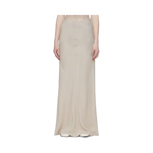Bias-Cut Flared Maxi Skirt