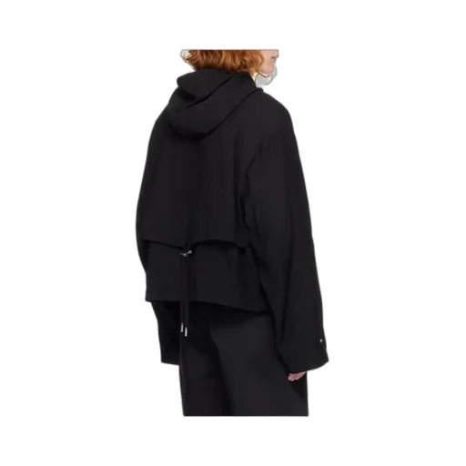Drawstring Hooded Casual Jacket