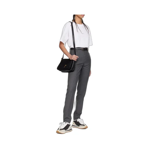 Logo Wool Casual Pants