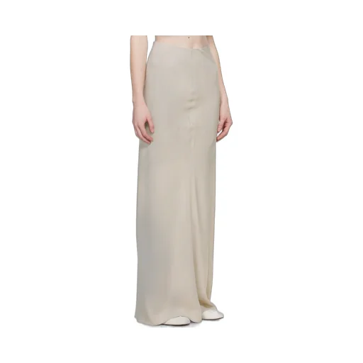 Bias-Cut Flared Maxi Skirt