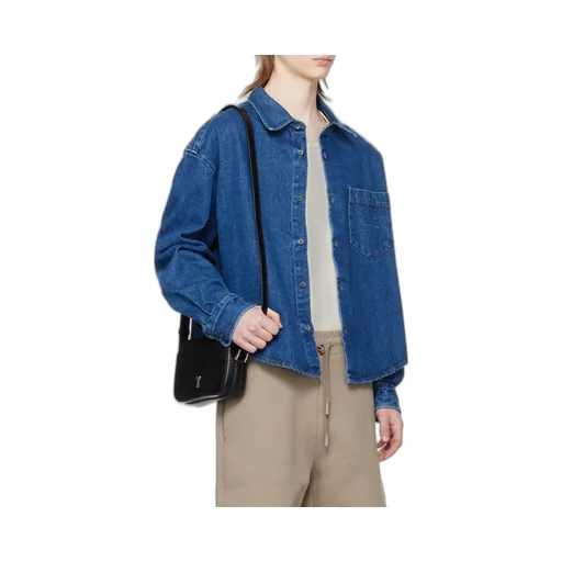 Ami Button-Up Denim Shirt