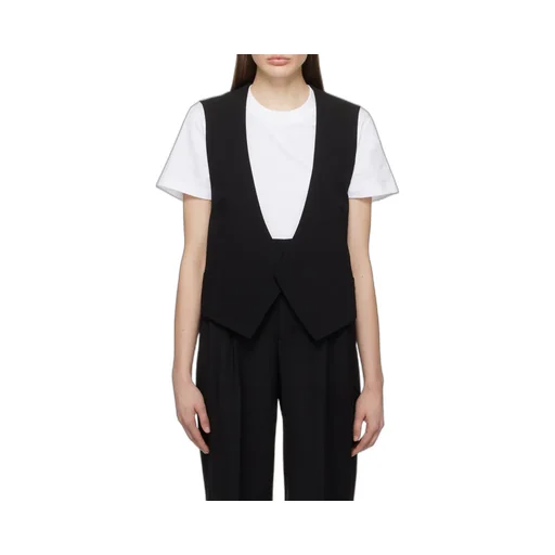 Open-Front V-Neck Waistcoat